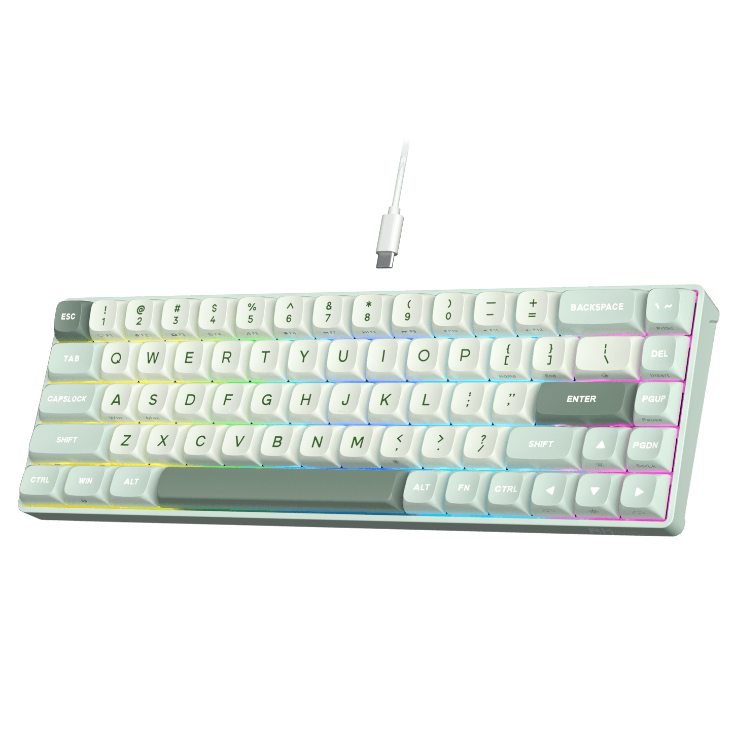 RK ROYAL KLUDGE C68 Hall Effect Mechanical Gaming Keyboard, 65% HE Magnetic Switch Wired RGB Keyboard, Hot Swappable, Rapid Trigger Adjustable Actuation, 8K Polling Rate, Pro Web Driver for Mac &Win