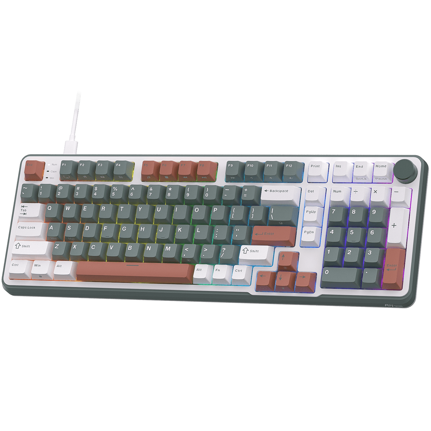 RK ROYAL KLUDGE C98 HE Mechanical Gaming Keyboard, Hall Effect Magnetic Switch, Hot Swappable 95%Wired RGB Keyboard, Rapid Trigger Adjustable Actuation, 8K Polling Rate, Pro Web Driver for Mac &Win