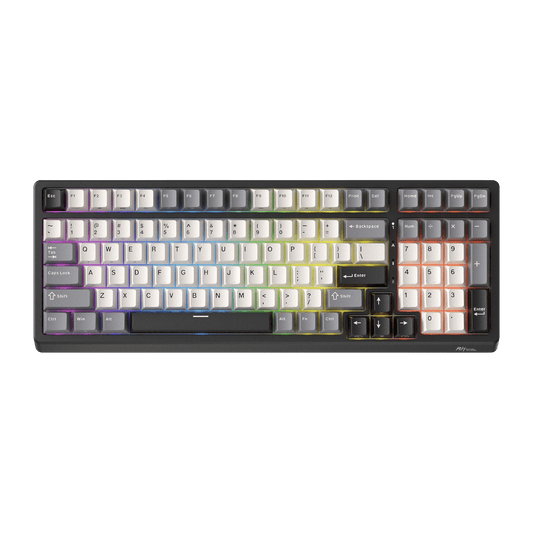 RK ROYAL KLUDGE F99 Wireless Mechanical Keyboard with Number Pad, Tri-Mode Hot Swappable 95%100 Keys Gaming Keyboard BT/2.4G/USB-C, Pro Software, 5000mAh Battery, Customed Switches