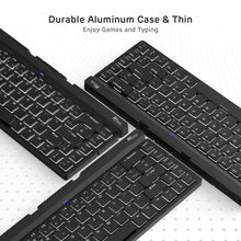 Load image into Gallery viewer, foldable Bluetooth keyboard with Aluminum Body