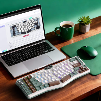 A72 68% Ergonomic Alice Layout Mechanical Keyboard
