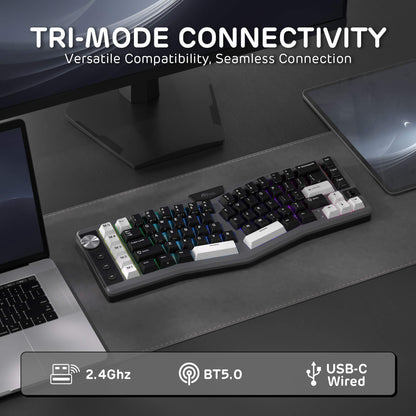 A72 68% Ergonomic Alice Layout Mechanical Keyboard