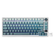 Load image into Gallery viewer, RK ROYAL KLUDGE M75 75% Wireless Mechanical Keyboard, 81 Keys Gasket-Mount, OLED Smart Display, Rotary Knob, Hot-Swappable Pre-Lubed Cloud Switches, Gradient PBT Keycaps, RGB Backlighting, Triple Mode Connectivity for Gaming &amp; Office Use
