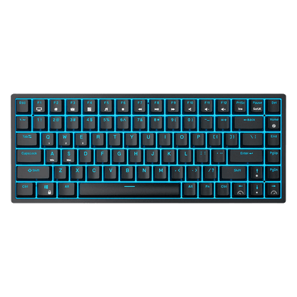 RK ROYAL KLUDGE RK84 Wireless Blue Backlit 75% Triple Mode BT5.0/2.4G/USB-C Hot Swappable Mechanical Keyboard, 84 Keys Tenkeyless Mechanical Keyboard w/Programmable Software, Blue Switch