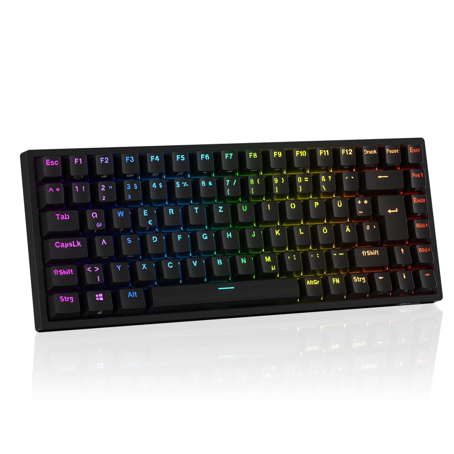 RK84 75% German DE QWERTZ Layout gaming keyboard