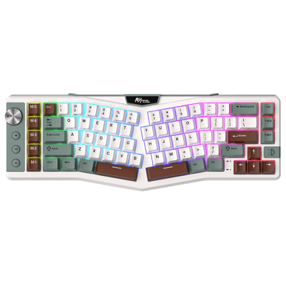 A72 68% Ergonomic Alice Layout Mechanical Keyboard