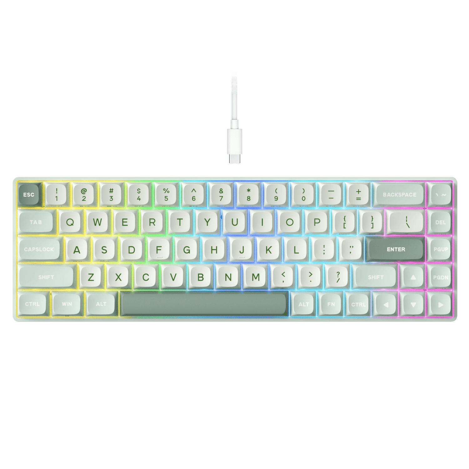 RK ROYAL KLUDGE C68 Hall Effect Mechanical Gaming Keyboard,  65% HE Magnetic Switch Wired RGB Keyboard, Hot Swappable, Rapid Trigger Adjustable Actuation, 8K Polling Rate, Pro Web Driver for Mac &Win 