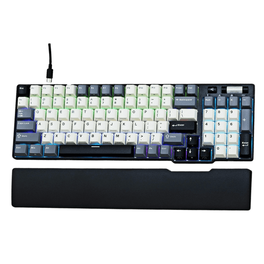 RK ROYAL KLUDGE C96 HE Mechanical Gaming Keyboard, Hall Effect Magnetic Switch, Hot Swappable 90% Wired RGB Keyboard w/Wrist Rest, Rapid Trigger Adjustable Actuation, 8K Polling Rate, Pro Web Driver