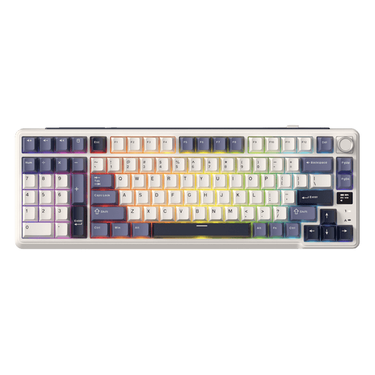 RK ROYAL KLUDGE L98 Wireless Mechanical Keyboard w/ Left-handed Southpaw Design Numpad & Hot Swappable Knob, Tri-Mode 95% Keyboard BT/2.4G/USB-C, Pro Software, Gasket Mount, Massive 8000mAh Battery