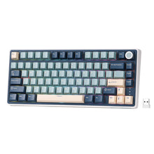 Load image into Gallery viewer, RK ROYAL KLUDGE R75 Wireless Mechanical Keyboard, 75% Percent Custom Gaming Keyboard Gasket Mount RGB Backlit with Knob &amp; PBT Keycaps, BT5.1/2.4GHz/USB-C, QMK/VIA, Hot Swappable Cream Switch, blue
