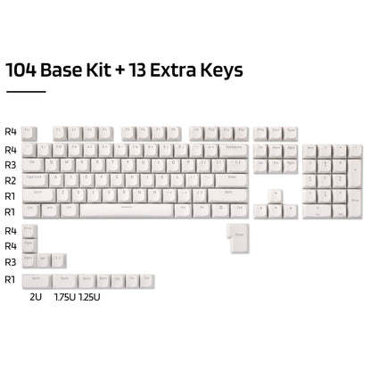 117-Key PBT Double Shot Keycaps