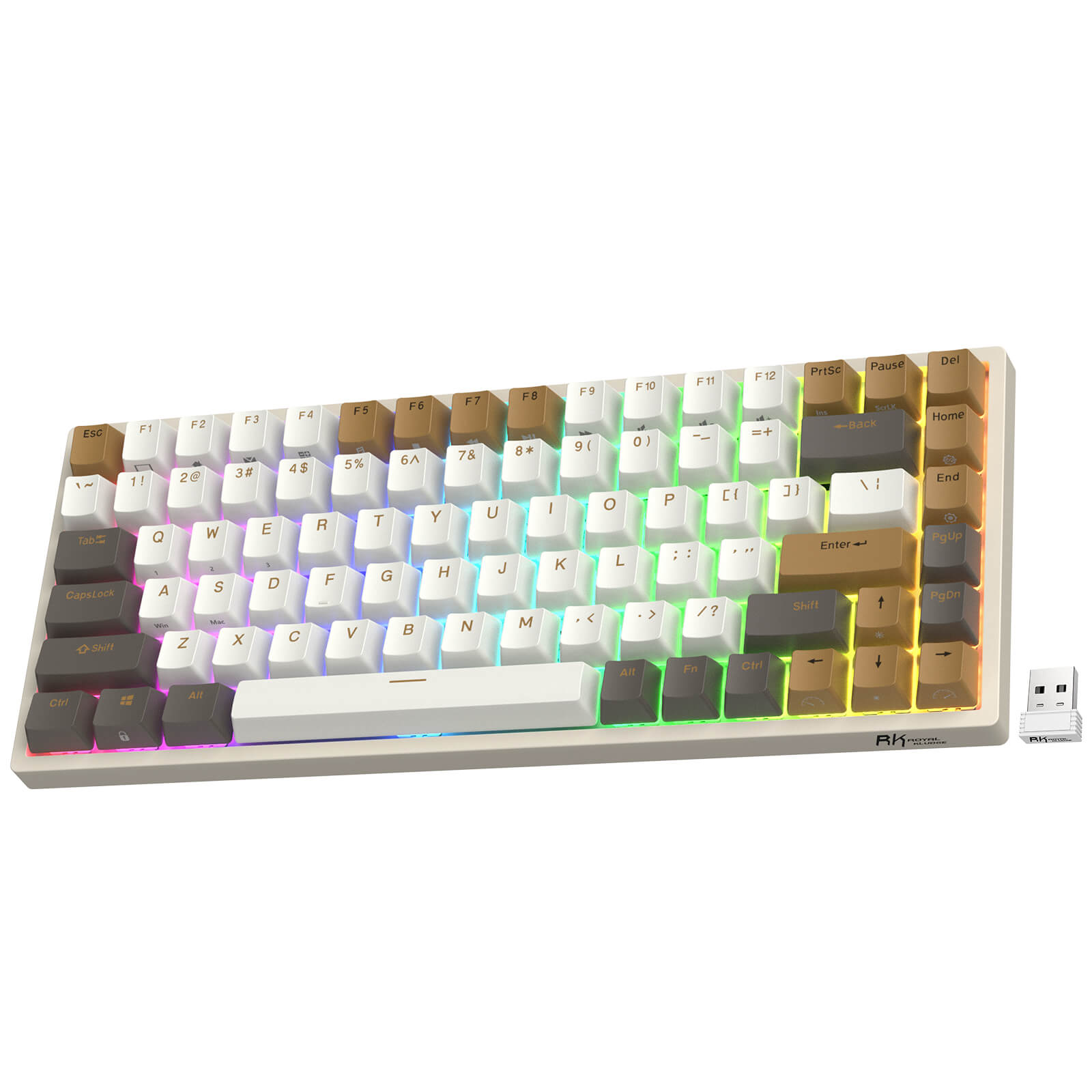 75% Triple Mode BT5.02.4GUSB-C Hot Swappable Mechanical Keyboard