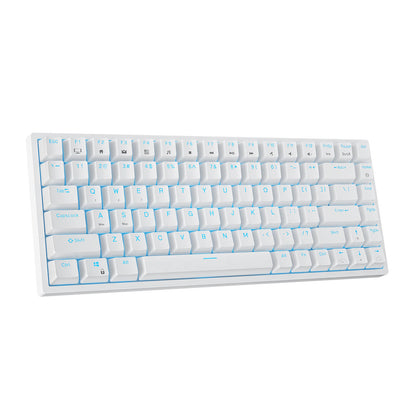RK ROYAL KLUDGE RK84 Wireless Blue Backlit 75% Triple Mode BT5.0/2.4G/USB-C Hot Swappable Mechanical Keyboard, 84 Keys Tenkeyless Mechanical Keyboard 