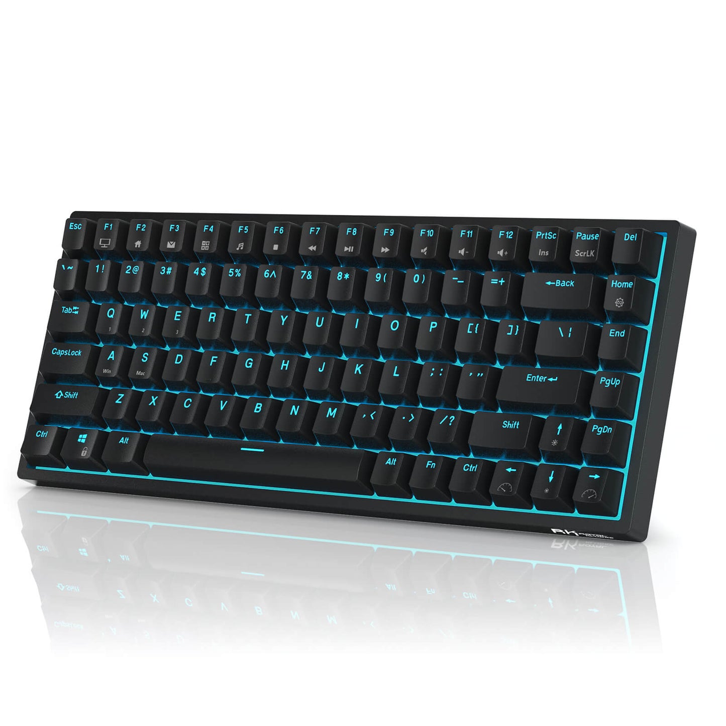 RK84 Blue backlit mechanical gaming keyboard