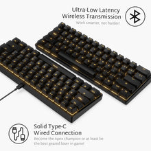 Load image into Gallery viewer, rk61 60 keyboard red switches yellow backlit (Open-box)
