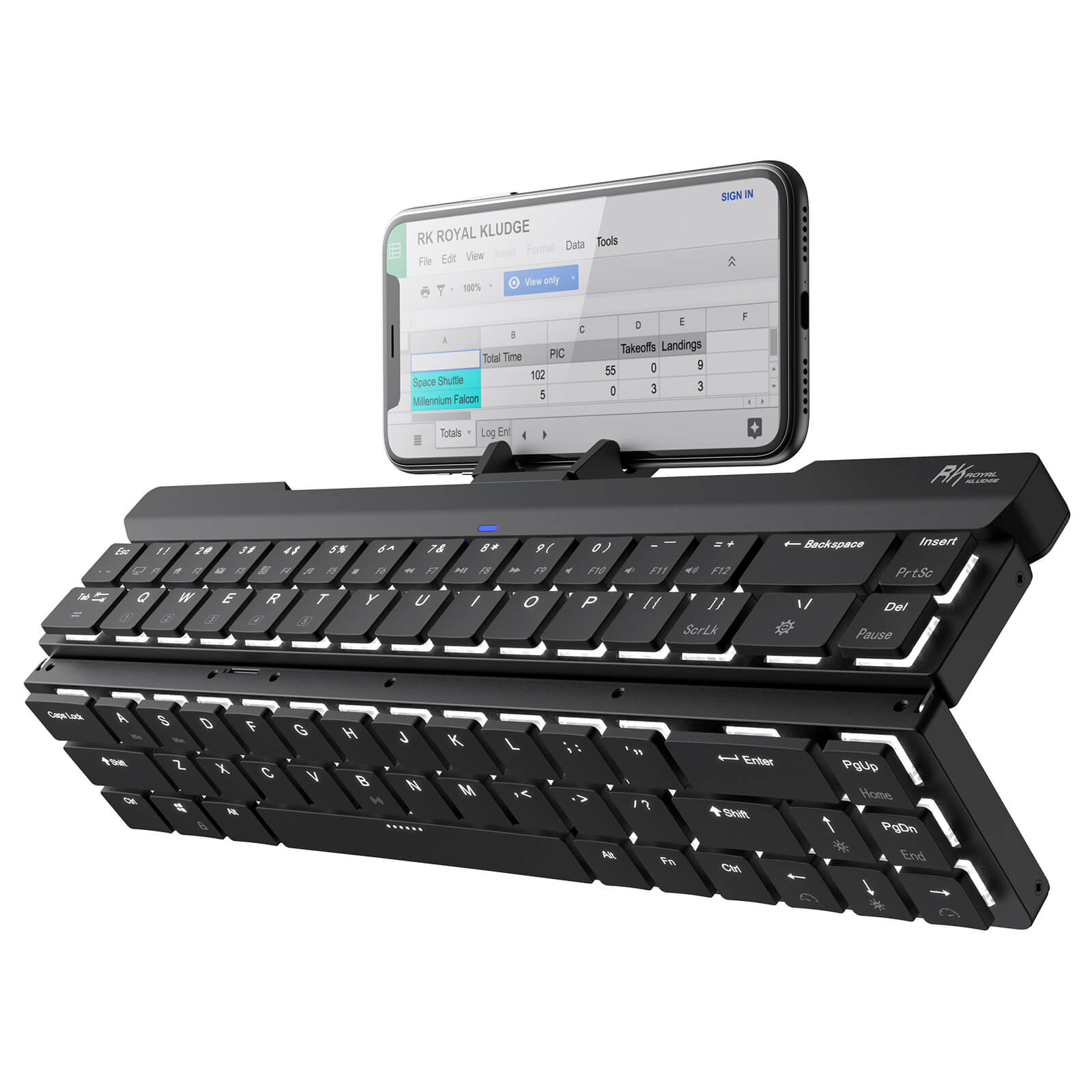 RK925 65% Foldable Wireless Mechanical Keyboard