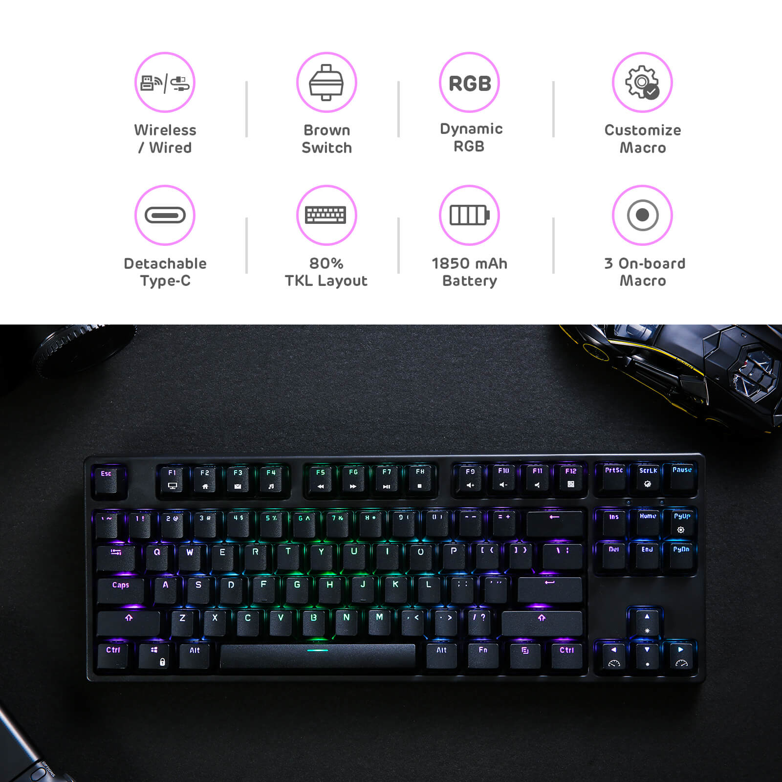 87 key mechanical keyboard (Open-box)