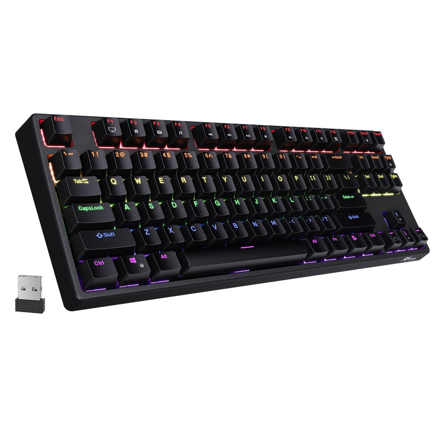 Wireless 2.4G Tenkeyless Mechanical Keyboard with Programmable Software